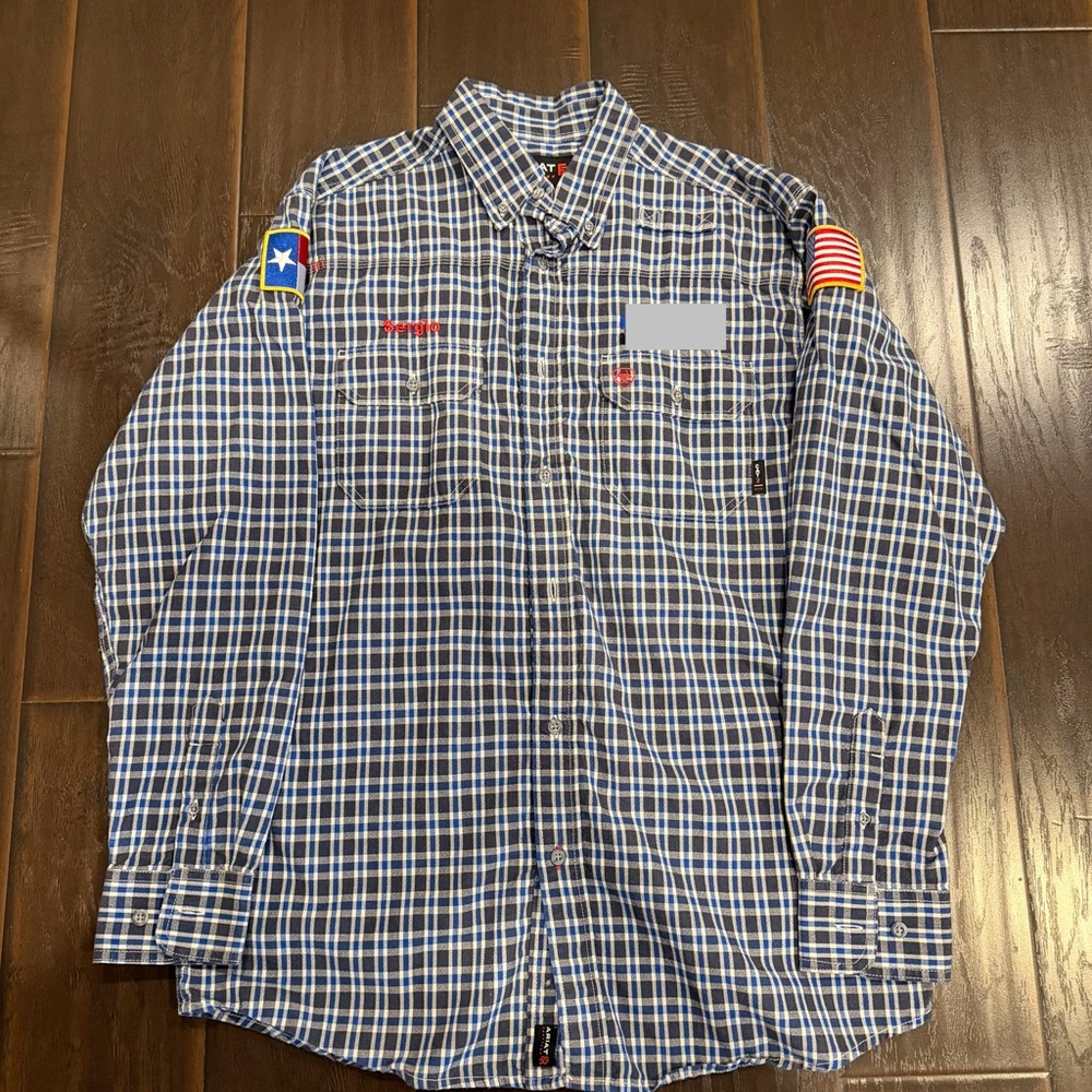 Ariat Men's FR Plaid Featherlight Work Shirt